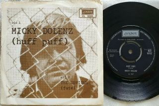 Micky Dolenz (the Monkees) " Huff Puff " Rare Uk 45,  Swedish P/s Nr