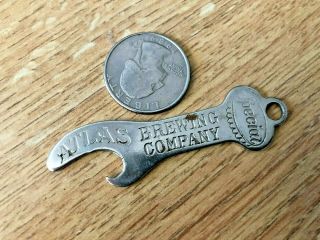 Vintage Atlas Brewing Co Special Canal 6200 Tonic Bottle Opener Flat Hole Hang