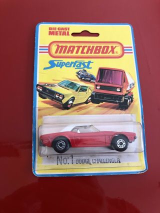 Matchbox Superfast Dodge Challenger No.  1 - Silver Interior See Others