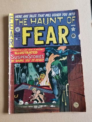 Updated: Haunt Of Fear 15 Ec Comic Old Witch Golden Age 10c Johnny Craig