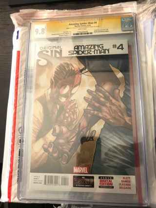 Marvel Comic Spider - Man 4 Cgc Ss 9.  8 X2 Stan Lee & Ramos Venom 1st Silk