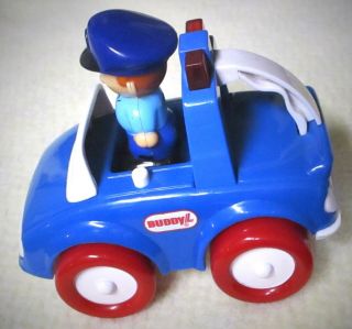 Vintage 2002 My First Buddy L Police Car Cruiser And Policeman Chunky Shape Toys