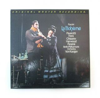 Pavarotti Puccini La Boheme 2 Lp Audiophile Vinyl Mfsl 2 - 526 Numbered Classical