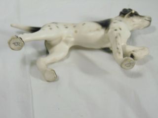 Pointer Dog Ceramic Figurine Black and White 5