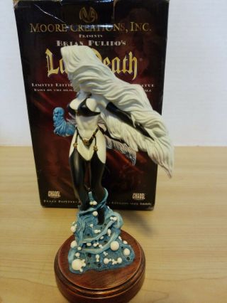 Lady Death Miniature Statue Sculpted By Clayburn Moore Chaos Comics 917/6666 3