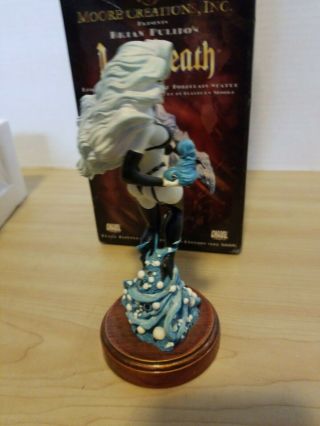 Lady Death Miniature Statue Sculpted By Clayburn Moore Chaos Comics 917/6666 5