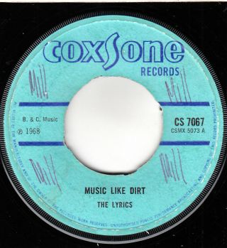 60s 70s Skinhead Reggae The Lyrics Music Like Dirt Uk 7 " Vinyl 45