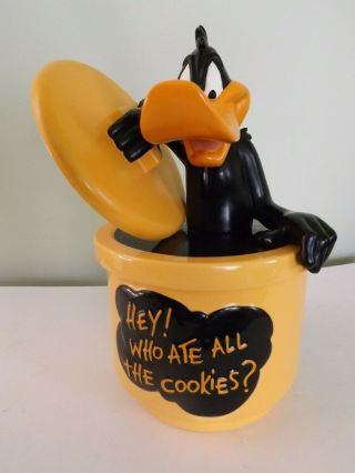 Warner Bros.  Daffy Duck Cookie Jar/1997/hey,  Who Ate All The Cookies "