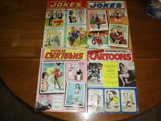 2 Popular Cartoons 2 Popular Jokes Magazines Bill Ward Pinup Art