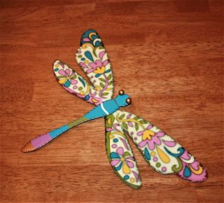 Dragonfly Handcrafted Colorful Metal Wall Hanging