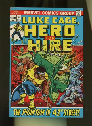 Hero For Hire 4 Vf 7.  5 1 Book Marvel Fear,  Phantom Luke Cage,  Power Man