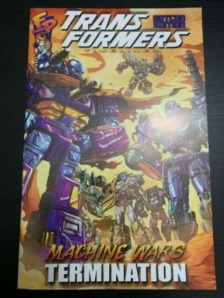 Transformers Timelines 8 Machine Wars Comic Botcon Edition 2013