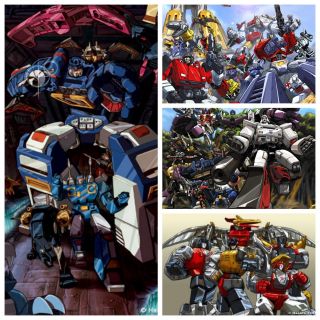 Transformers G1 4 Poster Set Soundwave,  Dinobots,  Autobots & Decepticons