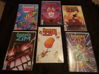 (6) Invader Zim Comic Books (never Open)