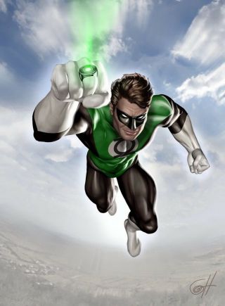 Greg Horn Signed Dc Comic Jla Justice League Art Print Green Lantern