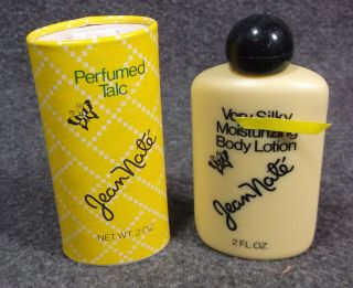 Vintage Jean Nate 2 Oz Silky Body Lotion 308 & 2 Oz Perfumed Talc 4100