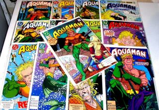 Aquaman 1 2 3 4 5 6 7 8 9 10 11 12 And 13 Complete Set 2nd Series 1991 - 1992