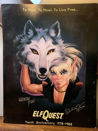 Elfquest - Wendy Pini Signed,  Limited Edition Tenth Anniversary Print 1988