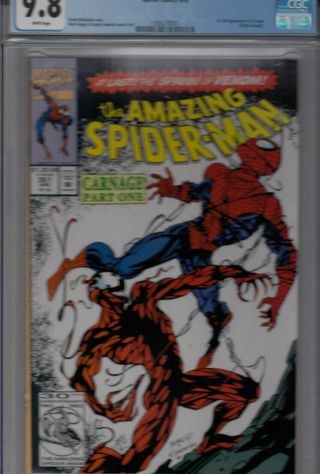 Spider - Man 361 (apr 1992) Cgc 9.  8 1st Full Carnage (cletus Kasady)
