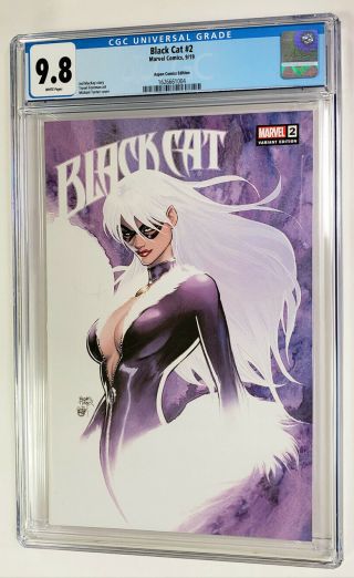 Marvel Black Cat 2 Michael Turner Excl Cover Book Cgc Graded 9.  8