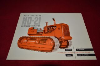 Allis Chalmers Hd - 21 Crawler Tractor Dealers Brochure Yabe11 Ver23