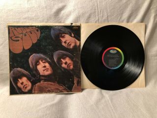 1965 The Beatles Rubber Soul Lp Vinyl Album Capitol ‎records Mono T 2442 Vg,  /vg
