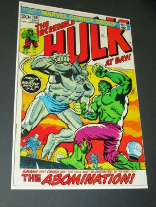 The Incredible Hulk 159 Marvel 1973 Herb Trimpe / The Abomination