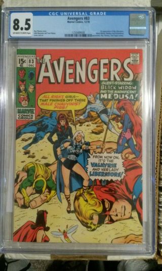 AVENGERS 83 CGC 8.  5 1st APPEARANCE of VALKYRIE KEY MARVEL COMIC BOOK - LIKE CBCS 2