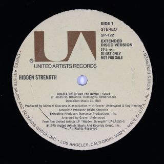 Hidden Strength - Hustle On Up Do The Bump 12 " - Ua - Disco Funk Vg,  Promo Mp3