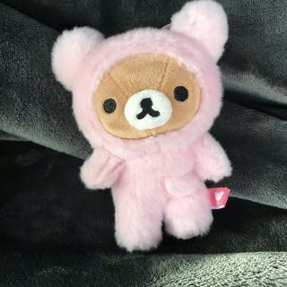 San - X Rilakkuma Pink Bunny Plush Keychain