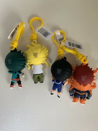 Funimation My Hero Academia Series 2 3D Keychain Key Ring Blind Bag Set Of 4 2