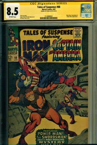 Tales Of Suspense 88 Cgc 8.  5 Ss Signed By Stan Lee 1 Of Only 18 Signed Copys