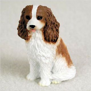 Cavalier (brown White) Tiny Ones Dog Figurine Statue Pet Lovers Gift Resin