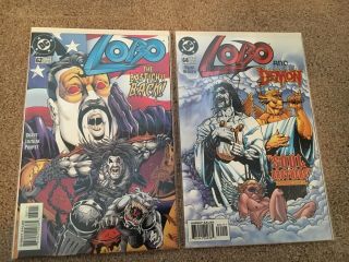 Lobo 62 And Lobo 64.  Nm.  Very Rare Last Issue.  Dc Comics