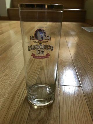 Schlosser Alt Echt Dusseldorfer Alt 0.  4 Litre Tall Bier Beer Glass Germany Gold 2
