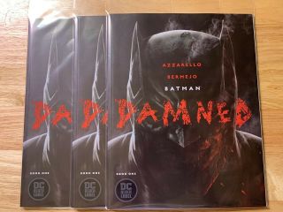 Batman Damned 1 Dc Black Label First Print Nm/nm,  Uncensored Out Of Print