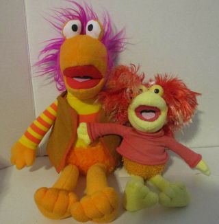 2pc.  Jim Henson Fraggle Rock Plush Characters Muppets