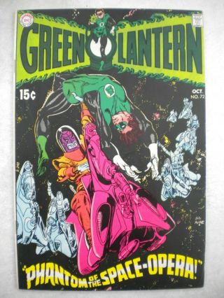 Green Lantern 72 Vf/nm Gil Kane Art Beauty