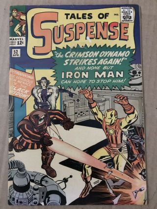 Tales Of Suspense 52 Vg/gd 1st Black Widow Tape On Cover