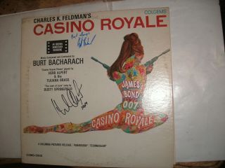 Casino Royale Soundtrack Lp Autographed By Burt Bacharach & Herb Alpert,
