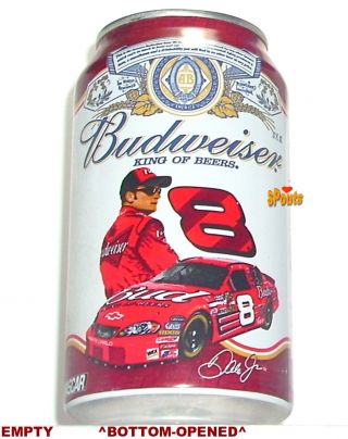 2007 8 Dale Earnhardt Jr 12oz Nascar Bud Beer Can Budweiser Chevy Stock Car Race