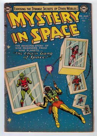 Mystery In Space 18 3.  5 1954 Cream/off - White Pages