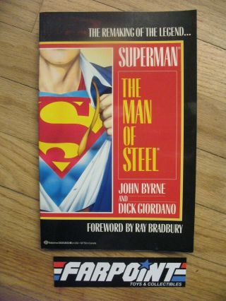 Old Stock Dc Comics Graphic Novel Tpb Superman Man Of Steel Byrne