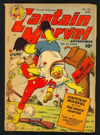 Captain Marvel Adventures 107 - Fawcett (1950) - The Space Hunter - Golden Age