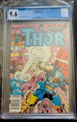 Thor 339 (84,  Marvel) Cgc 9.  6: Off - White To White Pages.  Just Graded Simonson
