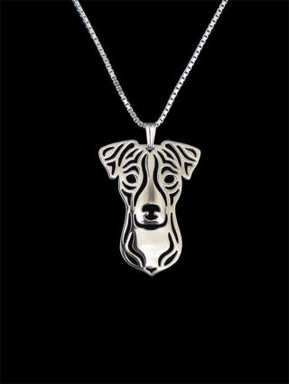 Jack Russell Terrier Pendant Necklace Silver Animal Rescue Donation