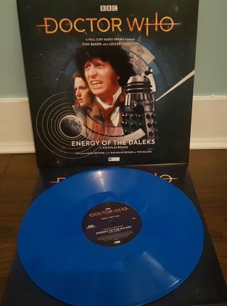 Limited 180gm Blue Vinyl Doctor Who Tom Baker Energy Of The Daleks Bbc