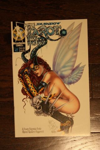 TAROT WITCH OF THE BLACK ROSE 17 Variant Broadsword Jim Balent w/LITHOGRAPH 3