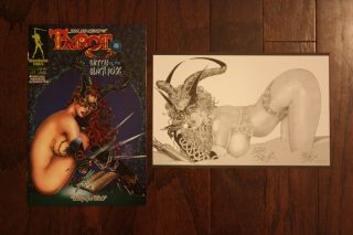 Tarot Witch Of The Black Rose 18 Variant Broadsword Jim Balent W/lithograph