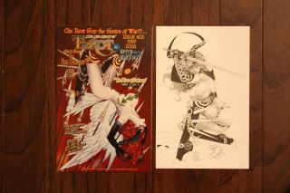 TAROT WITCH OF THE BLACK ROSE 19 Variant Broadsword Jim Balent w/LITHOGRAPH 2